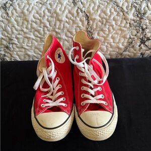 Converse Red High-Top Sneakers